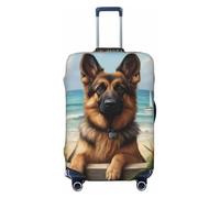 Coprivaligia protettivo per valigie German Shepherd Ocean, elastico, lavabile, antigraffio, per valigie da 18 a 32 pollici S (18-21")