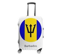 Coprivaligie Da Viaggio Per Valigie - Coprivaligia - Materiale Elasticizzato Di Alta Qualità - Stampa Divertente E Alla Moda Della Bandiera Delle Barbados - Piccola Media Grande O Extra Large Xl