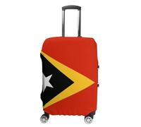 Coprivaligie Da Viaggio Per Valigie - Coprivaligia - Materiale Elasticizzato Di Alta Qualità - Stampa Divertente Della Bandiera Di Timor Est - Piccola Media Grande O Extra Large M