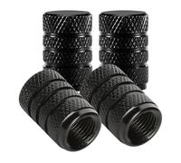 Coprivalvola per pneumatici,Cappucci coprivalvola per pneumatici - 4 coperture stelo antipolvere,Coperchi valvole antipolvere, Copri tappi aria ruote, Cappucci antipolvere robusti in lega di allum