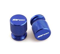 Coprivalvole per motociclette Per Suzuki Sv650 Sv650x Sv 650 650X Valvola Della Ruota Della Gomma Caps Copristelo Tappi Per Tappi CNC Accessori Moto 2024(SV650 Blue)