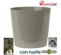 COPRIVASO Euro3plast fioriera mey con ruote sabbia cm.40 vaso portavaso piante
