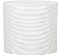 Coprivaso in ceramica Scheurich panna Ø 19 cm Bianco