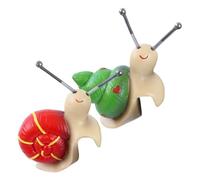 Coprivaso per lumache - 2 pezzi in resina realistica, decorazione resistente alle intemperie dipinta a mano, simpatico appendiabiti per animali, statue da giardino in miniatura | Figurina di scultura