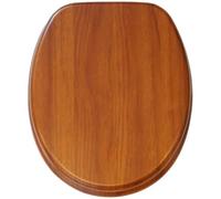 Coprivaso Universale Legno Noce con Cerniere Regolabili in Acciaio Inox, MDF, 430x370mm, 2.5kg