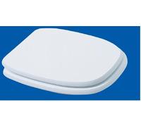 COPRIVASO WC BAGNO MOD.SQUARE IN LEGNO LACCATO BIANCO CM.36X45 SEDILE