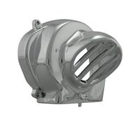 Flywheel Cover Str8, Chrome, with Air Intake for Piaggio Diesis, Fly, Liberty, NRG MC2, MC3, S, Storm, TPH, Zip Base SSL SFERA, Vespa ET2, LX, LXV, Gilera Stalker Easy Moving Ice, Derbi Atlantis (dal