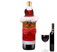 Coprivino natalizio, Copribottiglie natalizie | Abito da bottiglia Decorazioni natalizie Accessorio per decorazioni per bottiglie di vino | Decorazione squisita della manica della bottiglia per il ris