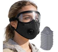 Copriviso Antipolvere Riutilizzabile | Elastico Antiappannamento Confortevole | Copertura viso per Lavorazione del Legno | Per Lavorazione del Legno, Costruzione, Pendolarismo, Donne, Uomini, Adulti