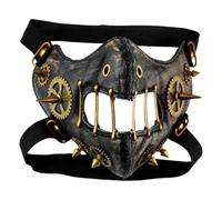 Copriviso Cosplay Con Ingranaggi Metallici E Rivetti, Prop Cosplay Vintage | Copriviso In Halloween Carnevale, Cosplay, Feste, Spettacoli, Scherzi, Halloween, Teatro E Altri Eventi