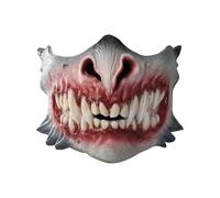 Copriviso Spettrale Props Spaventosi in Lattice Morbido Regolabili Leggeri | Semimaschera Spaventosa Di Halloween Per Giochi Di Ruolo A Casa, A Scuola, Feste Delle Vacanze, Festival, Falò Autunnal