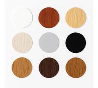 Coprivite Adesivi Tondi Ø 13 mm per Fori Mobili - Vari Colori (Bianco, Ciliegio, Faggio, Frassino, Grigio Chiaro, Nero, Noce Chiaro, Noce Scuro, Rovere) - Lemag SRL (Bianco)
