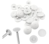 Copriviti bianchi, 200 pezzi, per fori da 12 mm, tappi per viti a croce
