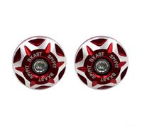 Copriviti per targa Motorcycle 6MM Usura Copriviti per targa(red) | Design aerodinamico, resistenza per vento, protezione viti, finitura colorata, moto