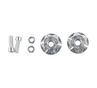 Copriviti per targa Motorcycle 6MM Usura Copriviti per targa(silver) | Design aerodinamico, resistenza per vento, protezione viti, finitura colorata, moto
