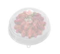 Coprivivande per microonde generico | Protezione antispruzzo con coperchio trasparente per piastra, protezione per supporto per torta con design di sfiato perforato | Cucina Sala da pranzo Mensa Hotel