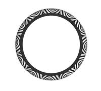 Coprivolante a spirale con illusione ottica e stampa gif, morbido, per tutte le auto, camion, antiscivolo, confortevole, per le vacanze e la guida