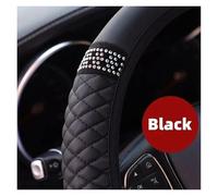 Coprivolante Antiscivolo Coprivolante Auto Donna In Pelle Con Diamanti Incrostati Rosa Senza Decorazione Ad Anello Interno Tutte Le Stagioni Coprivolante Per Auto(Pink drill)