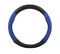 Coprivolante antiscivolo Coprivolante Auto Forma D 38cm Pelle Per Suzuki Per Swift(O Style B Blue)