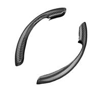 Coprivolante antiscivolo Coprivolante Auto Pelle Suede Per Jaguar Per E-PACE Per F-PACE Per F-TYPE XFL(B Nero)