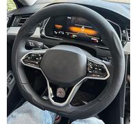 Coprivolante Antiscivolo Coprivolante Automatico In Pelle Con Taglio A D Accessori Protettivi Per Auto Sportivi Ultrasottili Traspiranti E Antiscivolo Coprivolante(Black)
