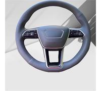 Coprivolante Antiscivolo Per A6 Per S6 Per RS6 Per C8 4K Per A7 Per S7 Per RS7 4K8 Per A8 Per S8 2018-2022 Coprivolante Per Auto Pelle Traforata Antiscivolo Copri Volante(Blue Thread)