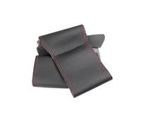 Coprivolante Antiscivolo Per Auto Per A3 8P Per A4 B7 B8 Per A5 Coprivolante A 4 Razze Senza Pulsante Multifunzione(Black-red line)