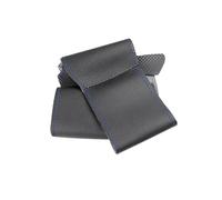 Coprivolante Antiscivolo Per Auto Per A3 8P Per A4 B7 B8 Per A5 Coprivolante A 4 Razze Senza Pulsante Multifunzione(Black-blue line)