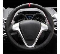 Coprivolante Antiscivolo Per Ford Per Fiesta 2008 2009 2010 2011 2012 2013 2014 2015 2016 2017 Per Ecosport 2014 2015 2016 2017 Coprivolante Per Auto Ecopelle Nera Copri Volante(Red Blue Thread)