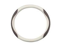 Coprivolante Antiscivolo Per Volvo Per C70 Per S40 Per S60 Per S80 Per S90 Per V40 Per V50 Per V60 Per V70 Coprivolante Per Auto In Pelle E Fibra Di Carbonio Coprivolante Per Auto(Embossed White)