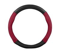 Coprivolante Antiscivolo Per Volvo Per S40 Per S60 Per S80 Per S90 Per V40 Per V50 Per V60 Per V70 Per V90 Coprivolante Auto In Pelle Scamosciata E Fibra Di Carbonio Coprivolante Per Auto(2-Red)