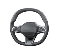 Coprivolante Antiscivolo Personalizzato Cucito A Mano Per Dacia Per Duster Spring 2024 2025 In Microfibra E Pelle Con Impugnatura Automatica(Blue thread)