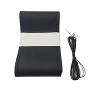 Coprivolante Auto 1/2PCS 36cm/40cm Coprivolante per auto Morbido PU Treccia con filo dell'ago Automobili Volante Interni auto