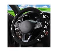 Coprivolante Auto 1 Coprivolante Antiscivolo Impermeabile In Tessuto Farfalla Glitterato Per 14,5-15 Pollici Copri Volante(Sliver)