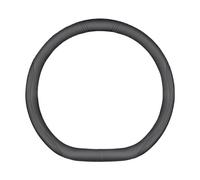 Coprivolante Auto A Forma D Copriruota Antiscivolo In Pelle Per Land Cruiser FJ Per Camry 40 Per Prado(Nero-D)