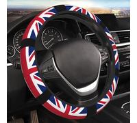 Coprivolante Auto Britain British Flag Copertura Copri Sterzo Macchina SUV | 2 pezzi Elasticizzato Copri Sterzo Unisex Fodera Berline Camion