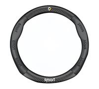 Coprivolante Auto Compatibile con Smart Fortwo C450 1998-2006, Microfibra Antiscivolo, Traspirante Copri Volante per Auto, Adatto Tutte Le Stagioni, Facile da Installare,Black-O-Type