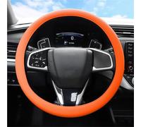 Coprivolante Auto Copertura Universale In Silicone Maniglia Copertura Protettiva In Silicone Interni La Messa Punto Fai Te Copertura Volante Auto(Orange)