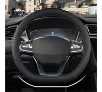 Coprivolante Auto Coprivolante A Forma D In Pelle PU Per Hyundai Per Santa Fe 2014-2020 Custodia Volante Auto(Nero)