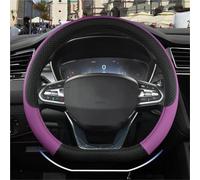 Coprivolante Auto Coprivolante A Forma D In Pelle PU Per Hyundai Per Santa Fe 2014-2020 Custodia Volante Auto(Viola)