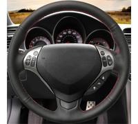 Coprivolante Auto Coprivolante Auto In Fibra Carbonio Scamosciata Rossa Antiscivolo Cucito A Mano Per Acura Tl 2007 2008 Per Tl Per Type-s 2007 2008 Custodia Volante Auto(Style 1)