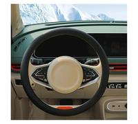coprivolante auto Coprivolante Auto In Pelle PU Resistente Usura Tutte Le Stagioni 15 Pollici Universale(Nero)
