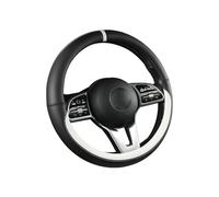 Coprivolante Auto Coprivolante In Materiale sintetico Per Auto, Resistente, Con Rivestimento Antiscivolo, Universale, 14,5-15 Pollici Copri Volante(Black)