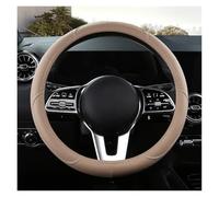 coprivolante auto Coprivolante In Pelle Antiscivolo Auto Stile Moda Protettivo Universale 38 Cm(Beige)