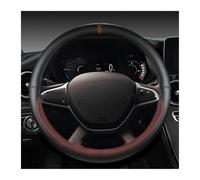 Coprivolante Auto Coprivolante In Pelle PU Per Accessori Auto Per Sandero Per Stepway Per Crossover Per Dacia Per Spring Copri Volante(VINO ROSSO)