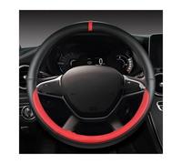 Coprivolante Auto Coprivolante In Pelle PU Per Accessori Auto Per Sandero Per Stepway Per Crossover Per Dacia Per Spring Copertura Volante(Rosso)