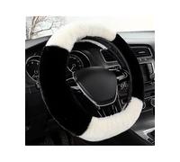 Coprivolante Auto Coprivolante In Peluche A Forma Di Coniglio Lontra, Morbido E Soffice, Per Volanti Da 13,4' A 15,75' Di Diametro Copri Volante(Black and White)