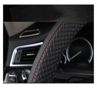 Coprivolante Auto Coprivolante Per Auto A Forma D 36 Cm In Pelle PU Per Civic Per Ciimo Per Jade Per SUZUKI Per Alto Per LINGYANG Copri Sterzo Macchina(BLACK D)