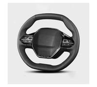 Coprivolante Auto Coprivolante Per Auto Cucito A Mano In Similpelle Fai Da Te Per Peugeot E-208 508 208 3008 4008 5008 2016-2019(Red Thread)