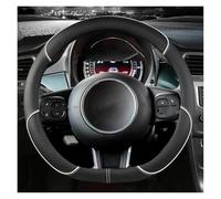 Coprivolante Auto Coprivolante Per Auto In Microfibra E Pelle Per Fiat Per 500 2007-2022 Per 500e 2020 2021 Per 500L 2014-2018 Per 500X 2015-2022 Copri Sterzo Macchina(WHITE D)